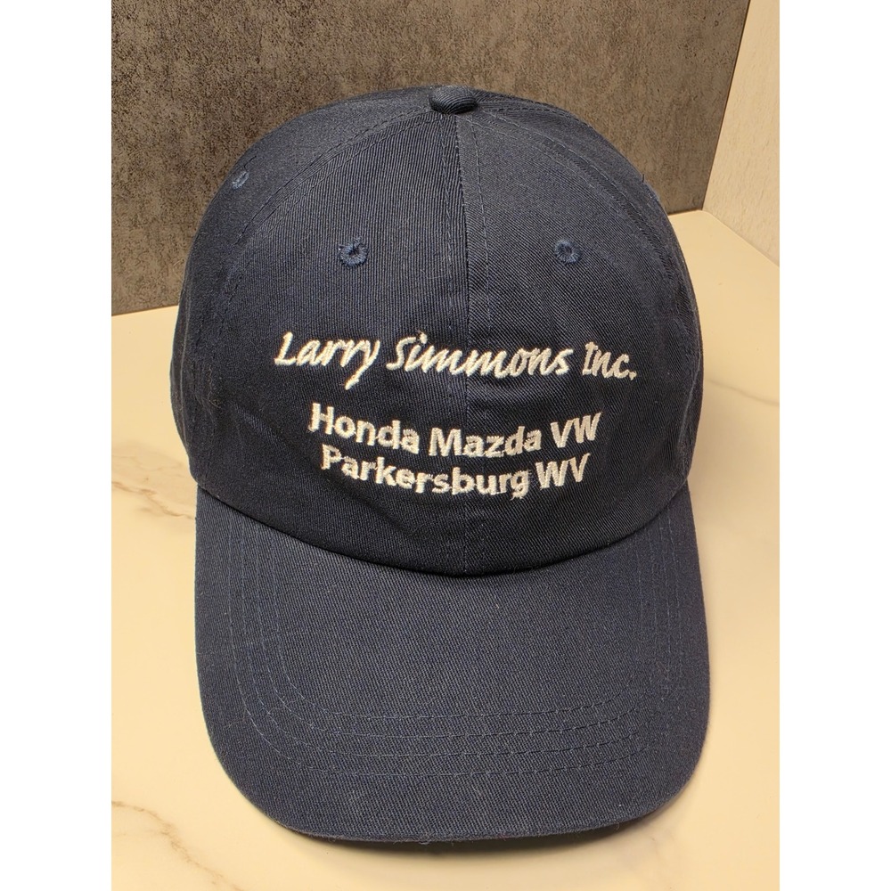 Hit‎ Wear Larry Simmons Inc Honda Mazda VW Parkersburg WV Navy Blue Hat OSFM